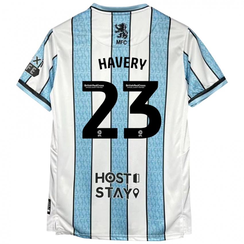 Dames Nicole Havery #23 Witblauw Uitshirt Uittenue 2024/25 T-Shirt