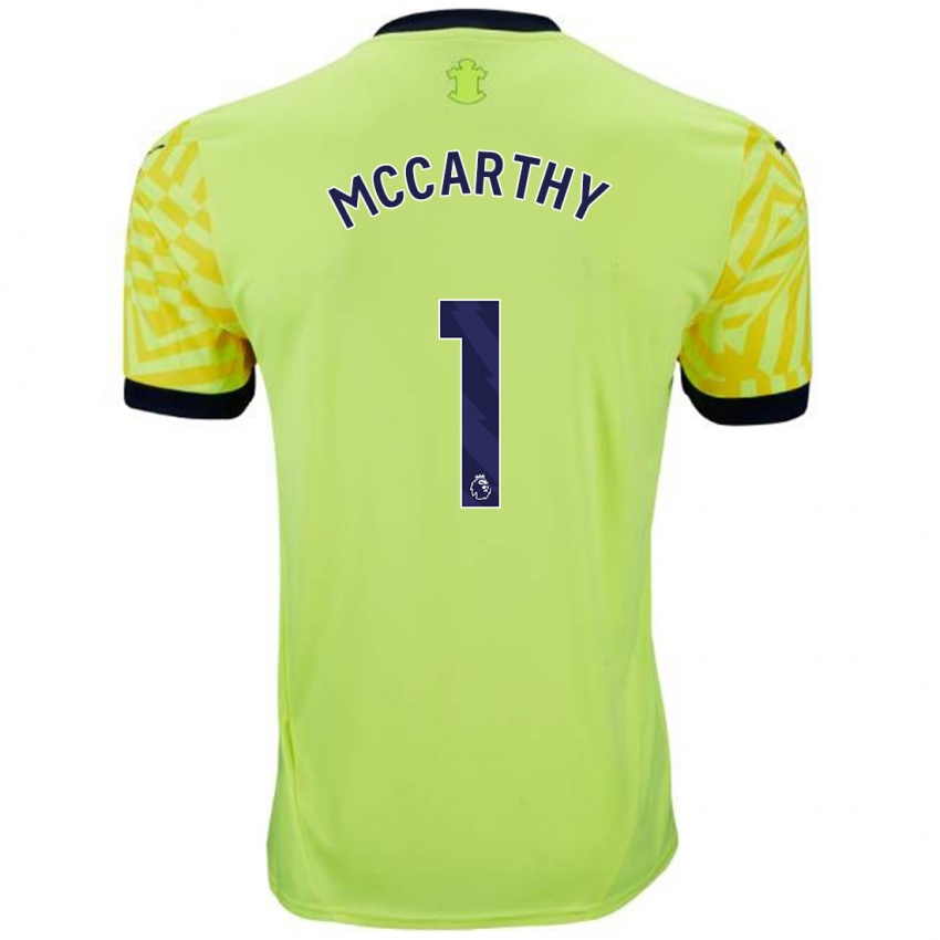 Dames Alex Mccarthy #1 Geel Uitshirt Uittenue 2024/25 T-Shirt