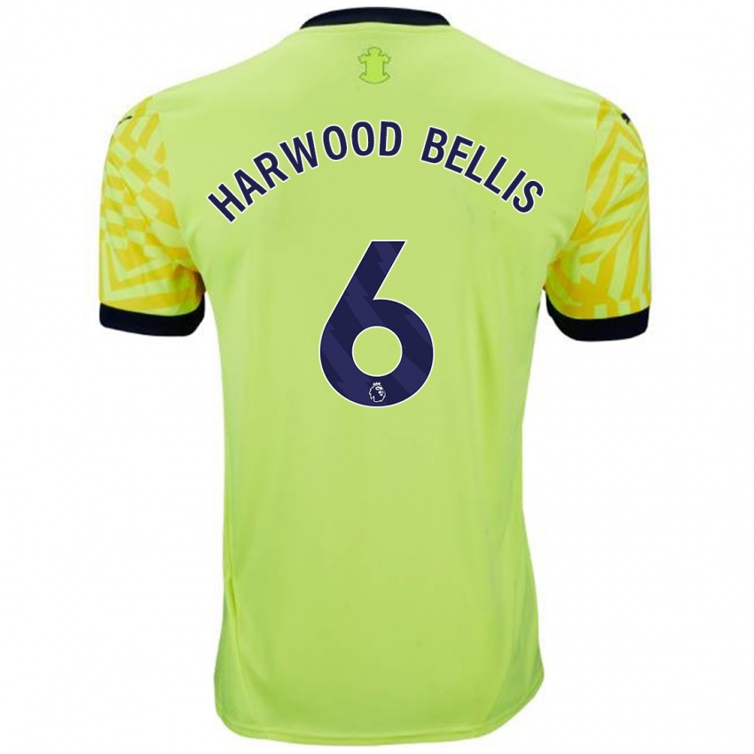 Dames Taylor Harwood-Bellis #6 Geel Uitshirt Uittenue 2024/25 T-Shirt