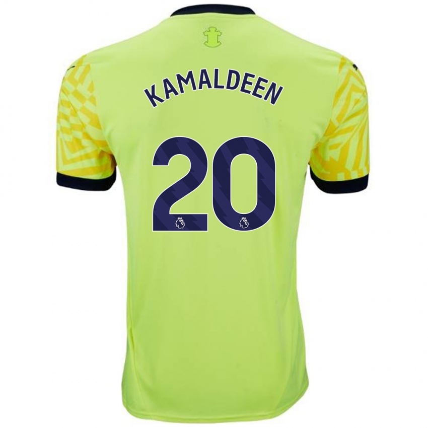 Dames Kamaldeen Sulemana #20 Geel Uitshirt Uittenue 2024/25 T-Shirt