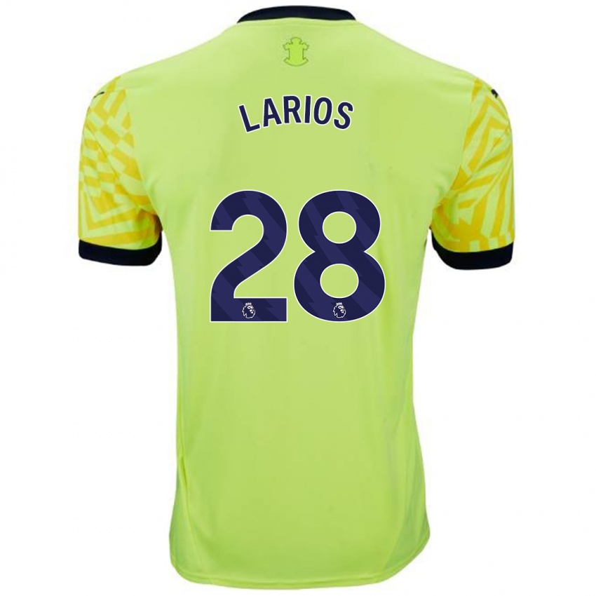 Dames Juan Larios #28 Geel Uitshirt Uittenue 2024/25 T-Shirt