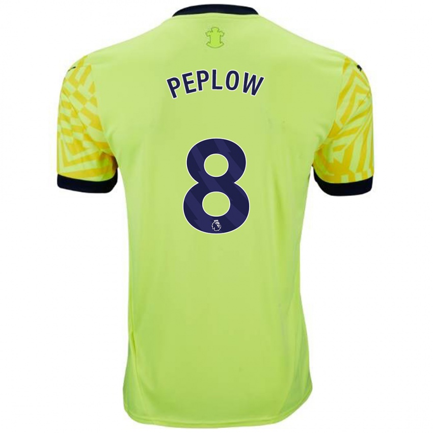 Dames Chloe Peplow #8 Geel Uitshirt Uittenue 2024/25 T-Shirt