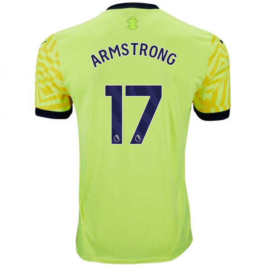 Dames Stuart Armstrong #17 Geel Uitshirt Uittenue 2024/25 T-Shirt