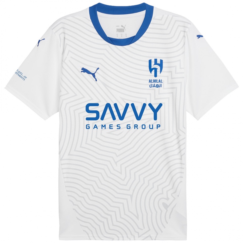 Dames Neymar #10 Wit Blauw Uitshirt Uittenue 2024/25 T-Shirt