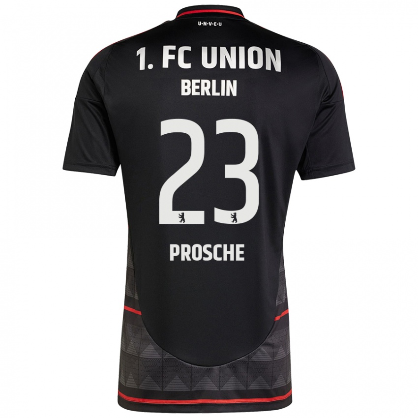 Dames Leon Prosche #23 Zwart Uitshirt Uittenue 2024/25 T-Shirt