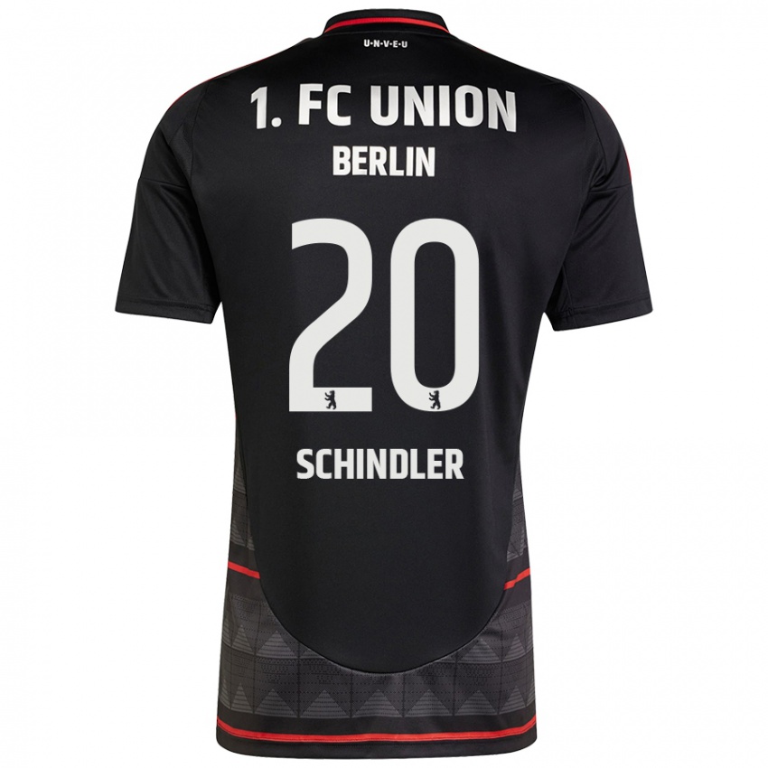 Dames Elisa Schindler #20 Zwart Uitshirt Uittenue 2024/25 T-Shirt