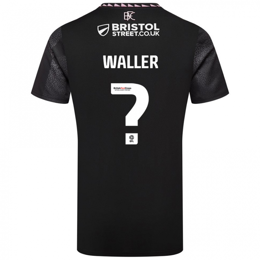 Dames Sam Waller #0 Zwart Uitshirt Uittenue 2024/25 T-Shirt