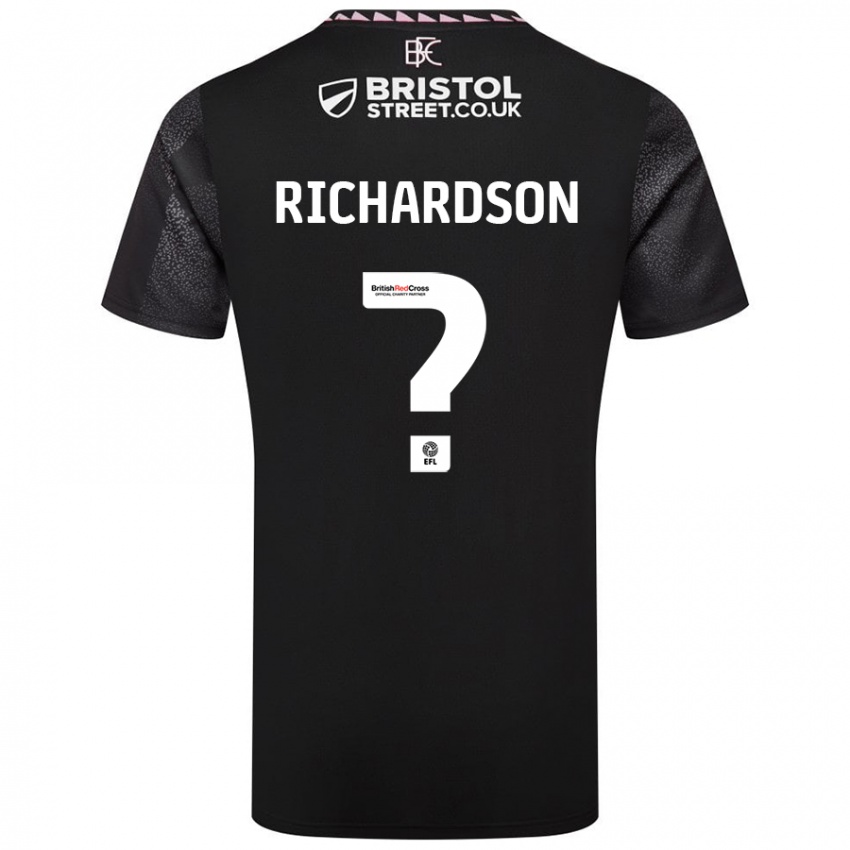 Dames Lewis Richardson #0 Zwart Uitshirt Uittenue 2024/25 T-Shirt