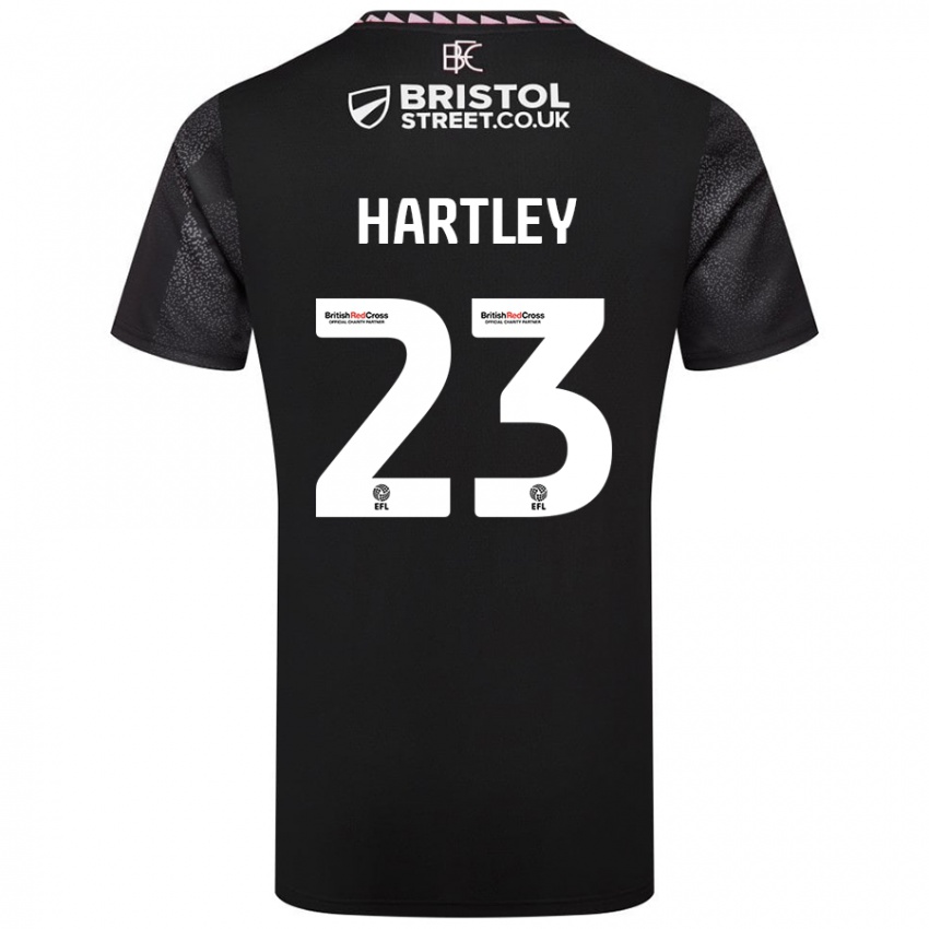 Dames Naomi Hartley #23 Zwart Uitshirt Uittenue 2024/25 T-Shirt