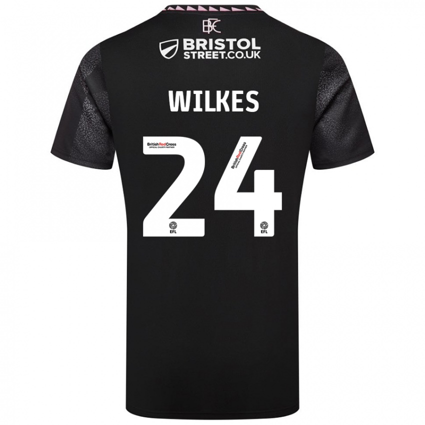 Dames Tilly Wilkes #24 Zwart Uitshirt Uittenue 2024/25 T-Shirt