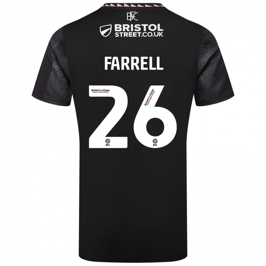 Dames Lucy Farrell #26 Zwart Uitshirt Uittenue 2024/25 T-Shirt