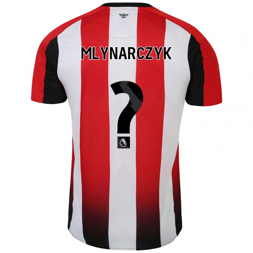 Kinderen Adam Mlynarczyk #0 Rood Wit Thuisshirt Thuistenue 2024/25 T-Shirt