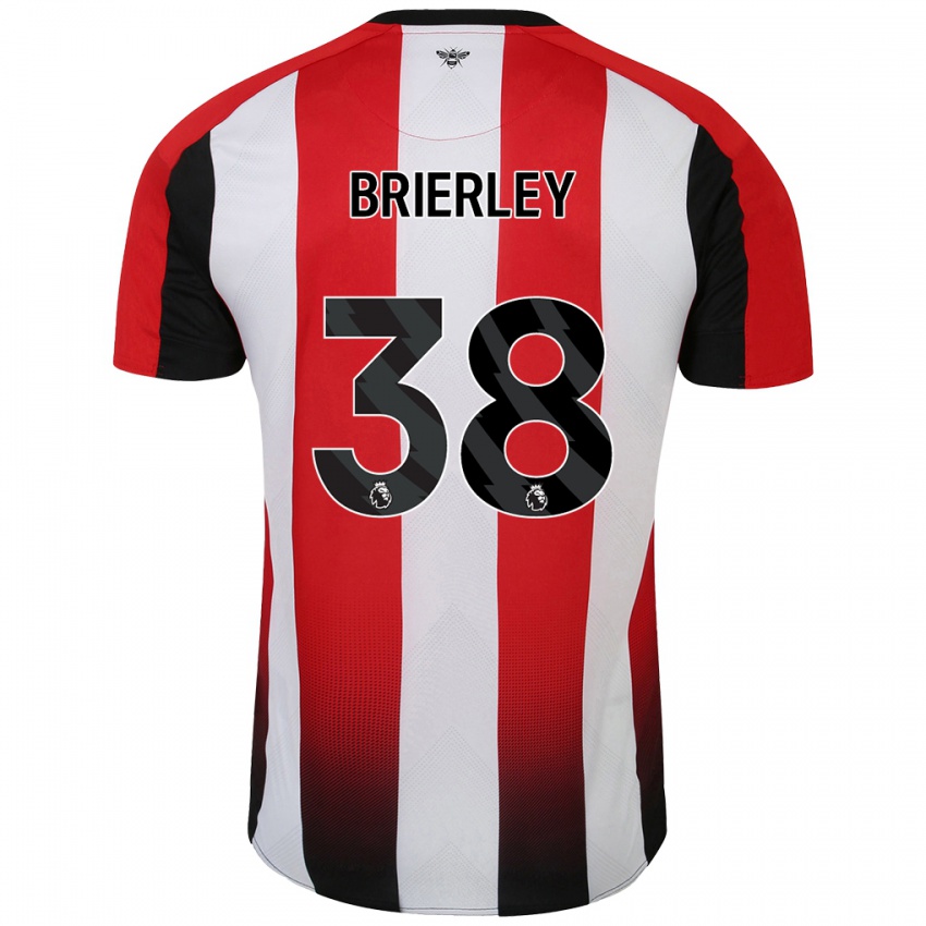 Kinderen Ethan Brierley #38 Rood Wit Thuisshirt Thuistenue 2024/25 T-Shirt