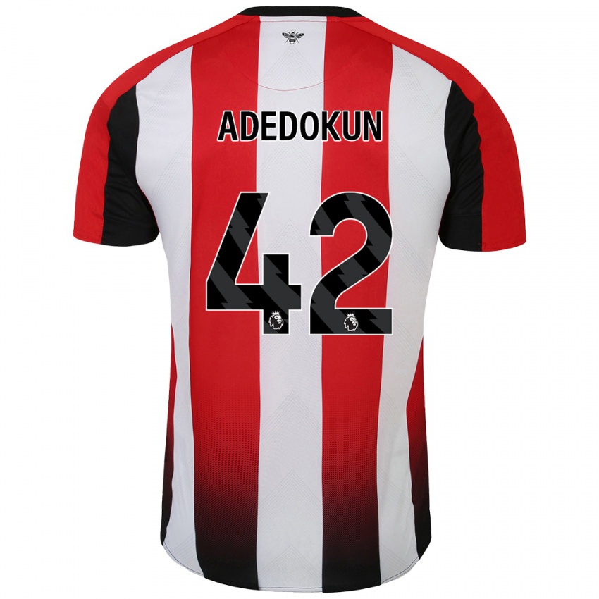 Kinderen Val Adedokun #42 Rood Wit Thuisshirt Thuistenue 2024/25 T-Shirt