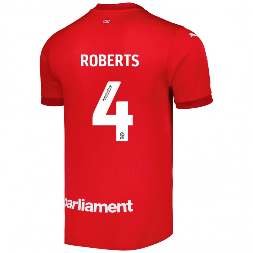 Kinderen Marc Roberts #4 Rood Thuisshirt Thuistenue 2024/25 T-Shirt