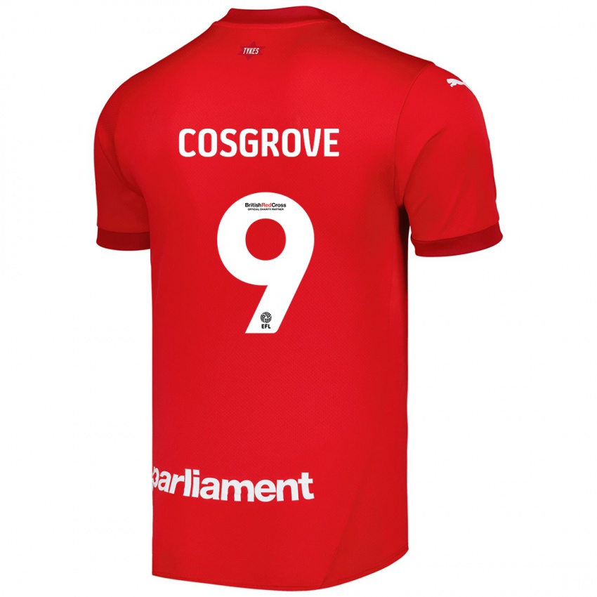 Kinderen Sam Cosgrove #9 Rood Thuisshirt Thuistenue 2024/25 T-Shirt