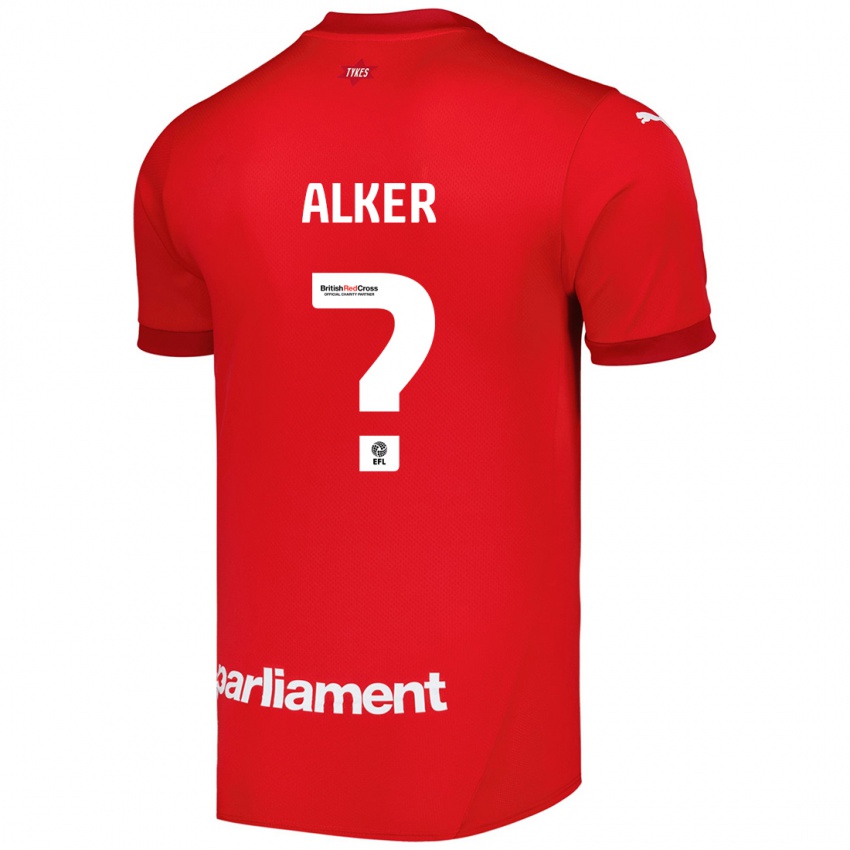 Kinderen Luke Alker #0 Rood Thuisshirt Thuistenue 2024/25 T-Shirt