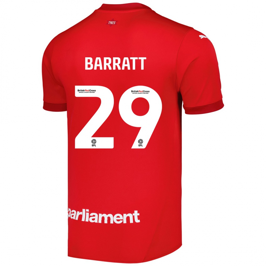 Kinderen Connor Barratt #29 Rood Thuisshirt Thuistenue 2024/25 T-Shirt