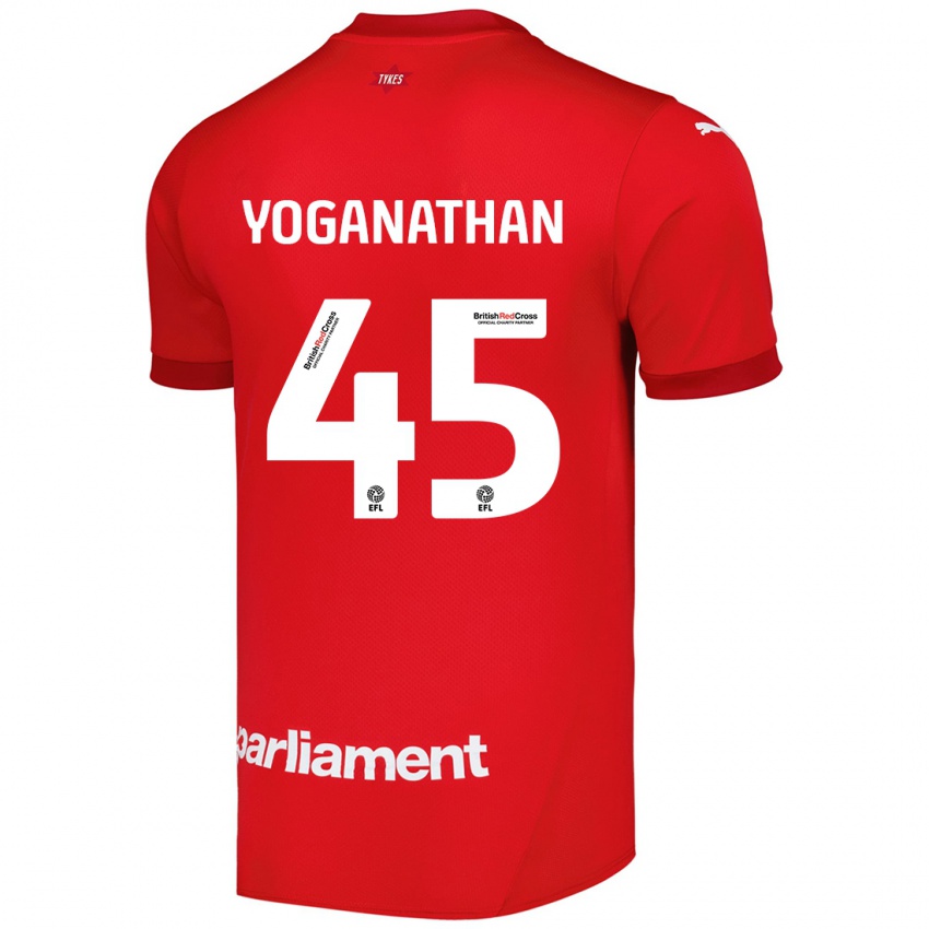 Kinderen Vimal Yoganathan #45 Rood Thuisshirt Thuistenue 2024/25 T-Shirt