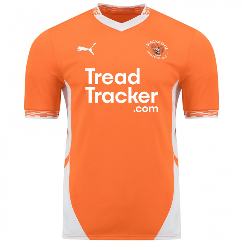 Kinderen Elkan Baggott #12 Oranje Wit Thuisshirt Thuistenue 2024/25 T-Shirt