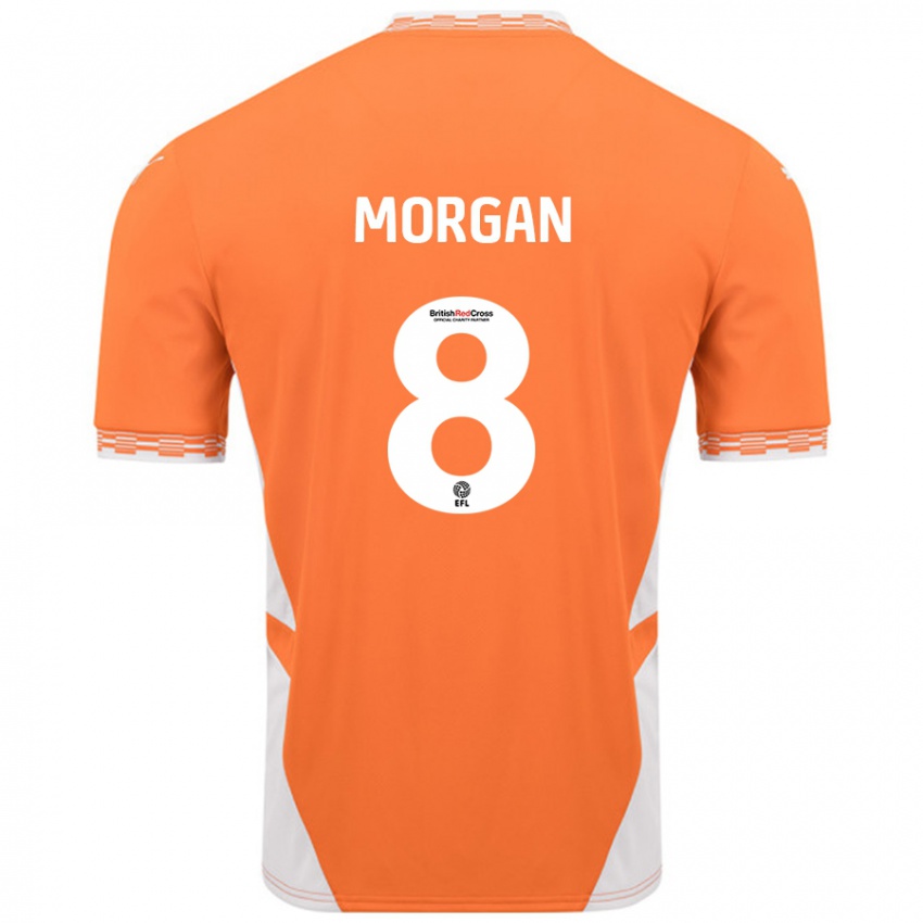 Kinderen Albie Morgan #8 Oranje Wit Thuisshirt Thuistenue 2024/25 T-Shirt