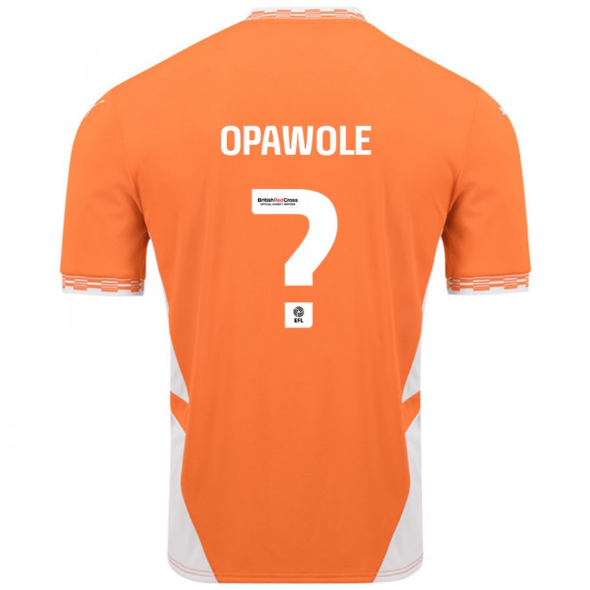 Kinderen Johnson Opawole #0 Oranje Wit Thuisshirt Thuistenue 2024/25 T-Shirt