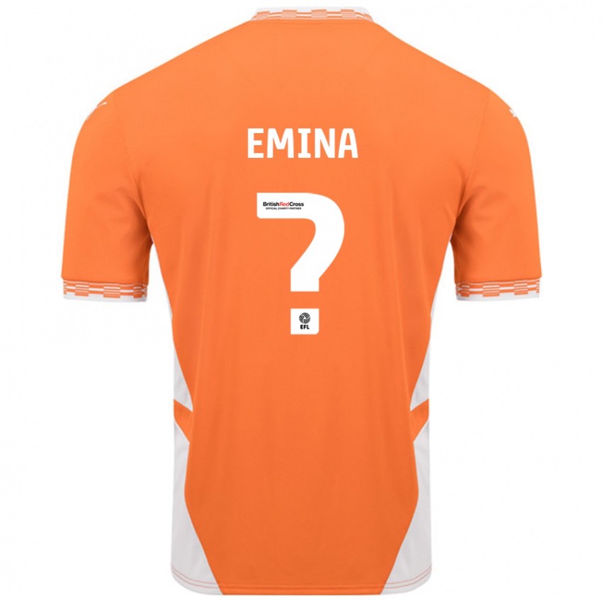 Kinderen Ezra Emina #0 Oranje Wit Thuisshirt Thuistenue 2024/25 T-Shirt