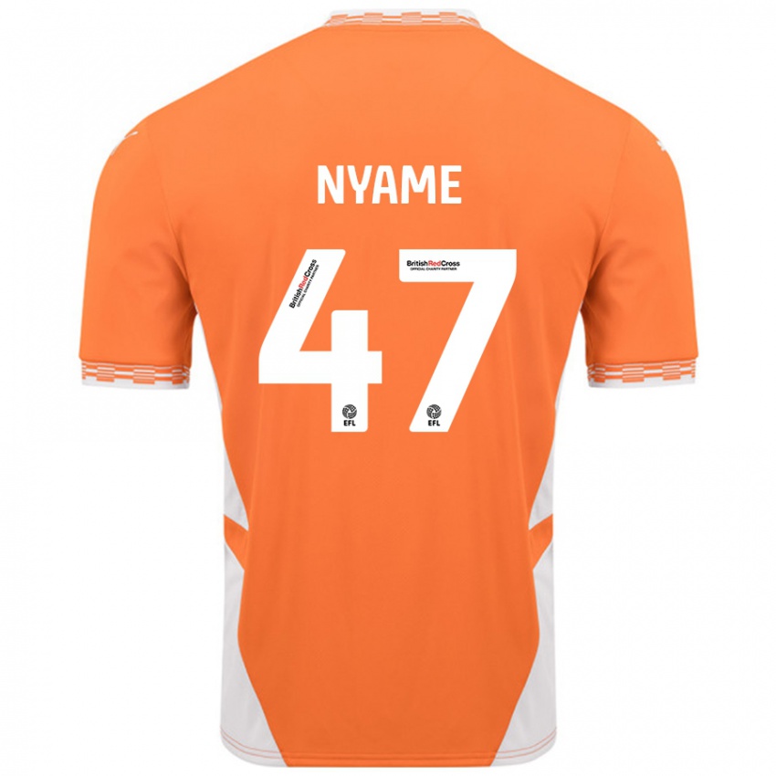 Kinderen Josh Nyame #47 Oranje Wit Thuisshirt Thuistenue 2024/25 T-Shirt