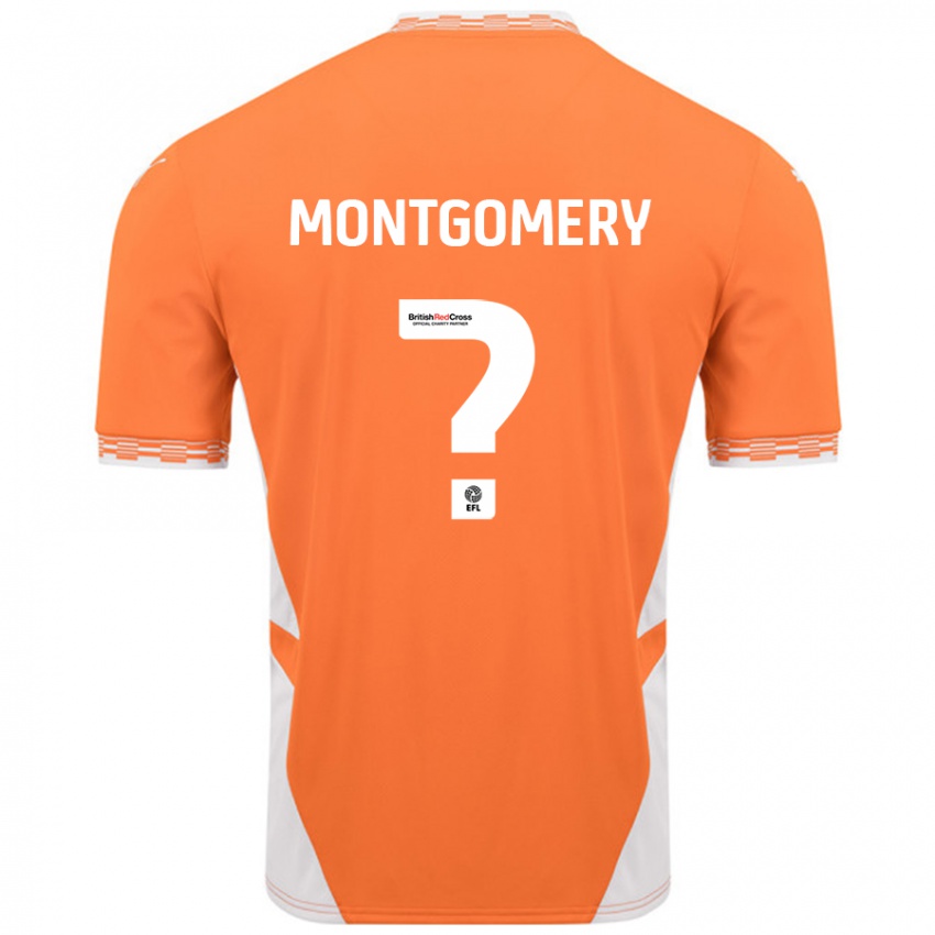 Kinderen Aleysha Montgomery #0 Oranje Wit Thuisshirt Thuistenue 2024/25 T-Shirt