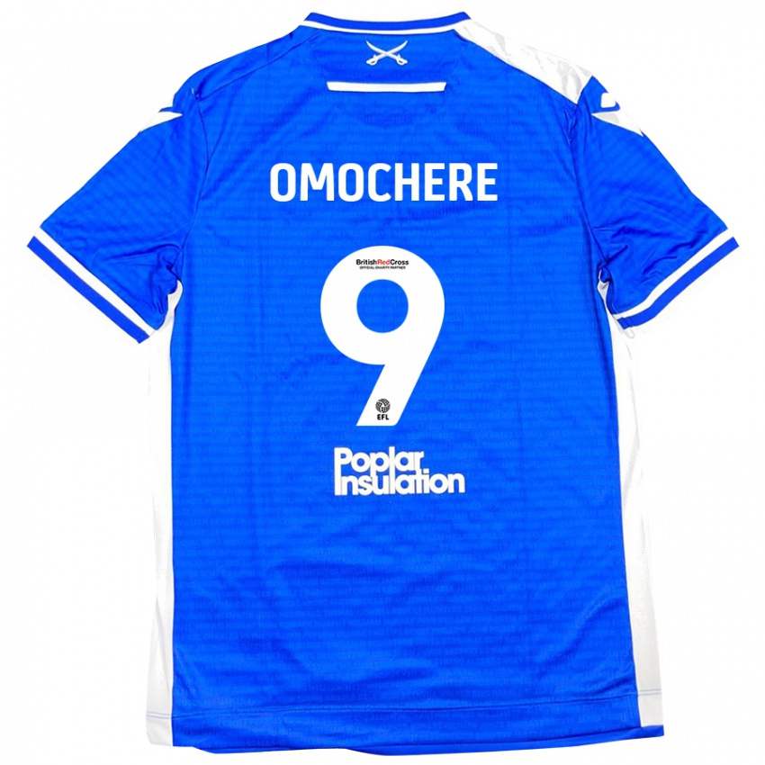 Kinderen Promise Omochere #9 Blauw Wit Thuisshirt Thuistenue 2024/25 T-Shirt