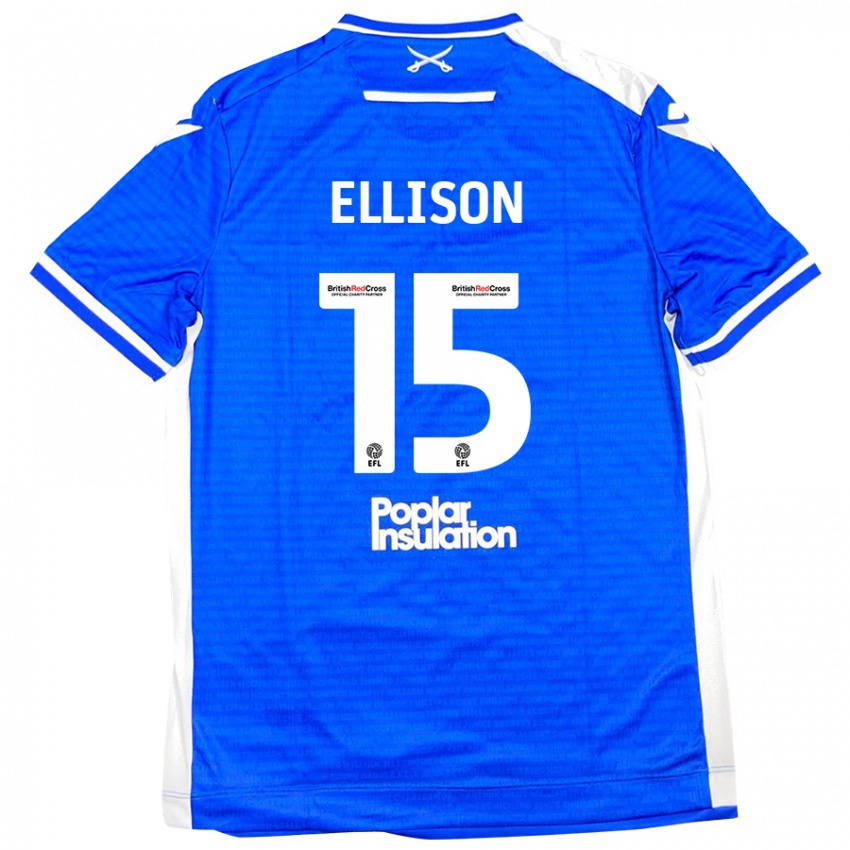 Kinderen Dan Ellison #15 Blauw Wit Thuisshirt Thuistenue 2024/25 T-Shirt