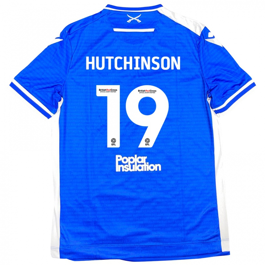 Kinderen Isaac Hutchinson #19 Blauw Wit Thuisshirt Thuistenue 2024/25 T-Shirt