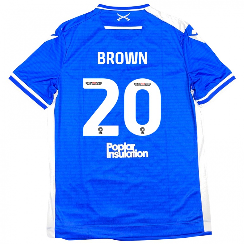 Kinderen Jevani Brown #20 Blauw Wit Thuisshirt Thuistenue 2024/25 T-Shirt