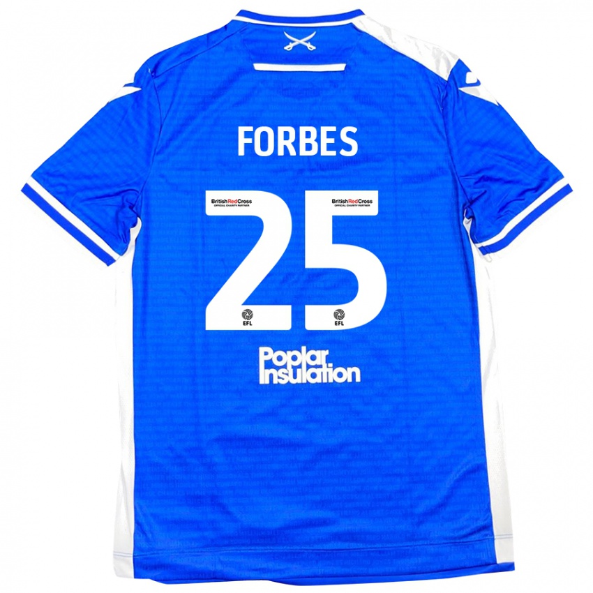 Kinderen Michael Forbes #25 Blauw Wit Thuisshirt Thuistenue 2024/25 T-Shirt