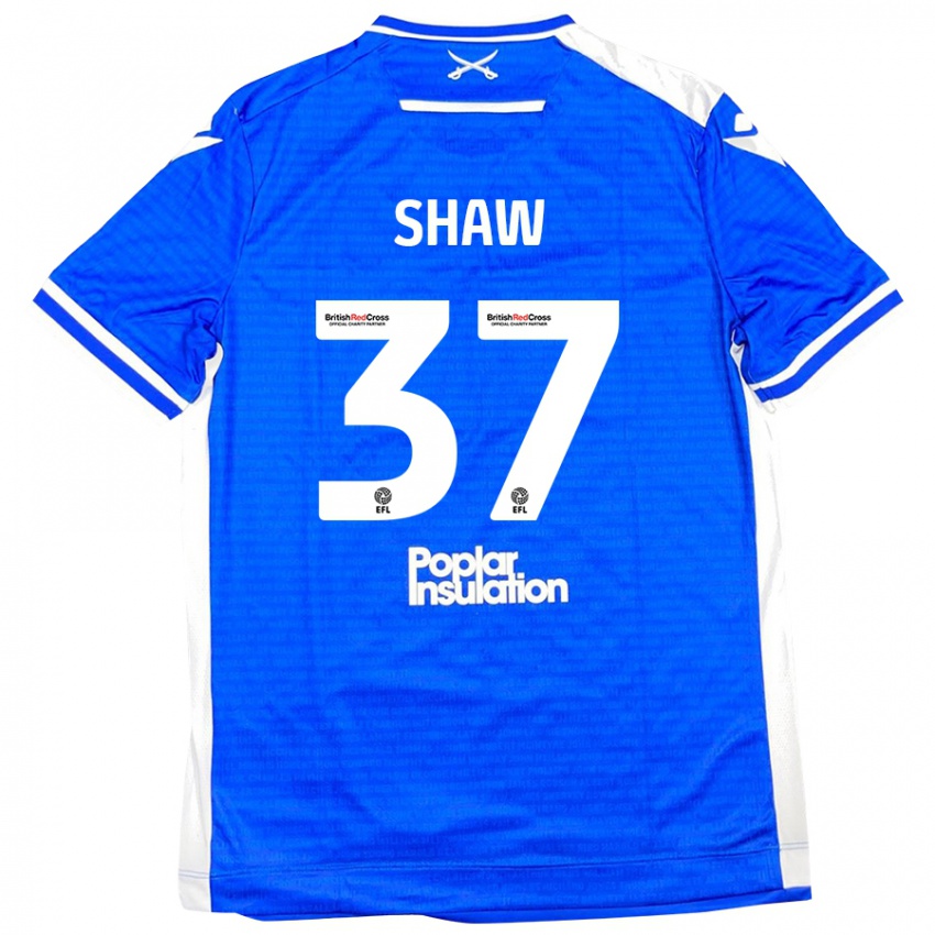 Kinderen Kofi Shaw #37 Blauw Wit Thuisshirt Thuistenue 2024/25 T-Shirt