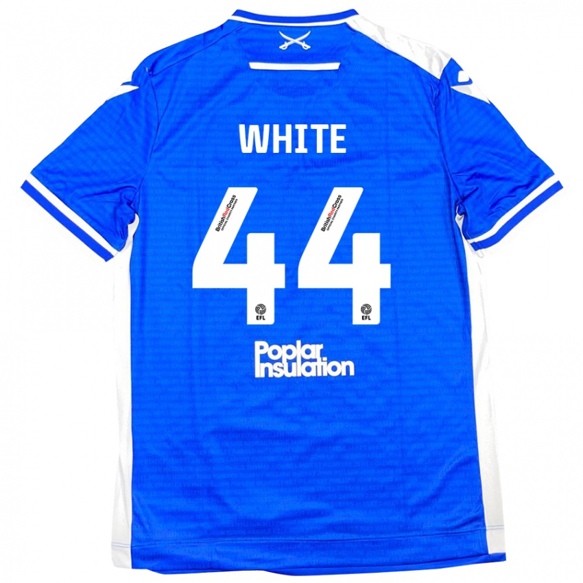 Kinderen Charlie White #44 Blauw Wit Thuisshirt Thuistenue 2024/25 T-Shirt