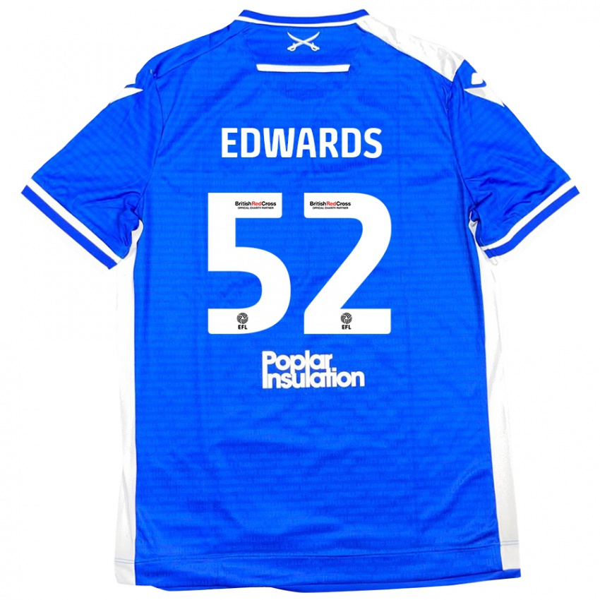 Kinderen Max Edwards #52 Blauw Wit Thuisshirt Thuistenue 2024/25 T-Shirt