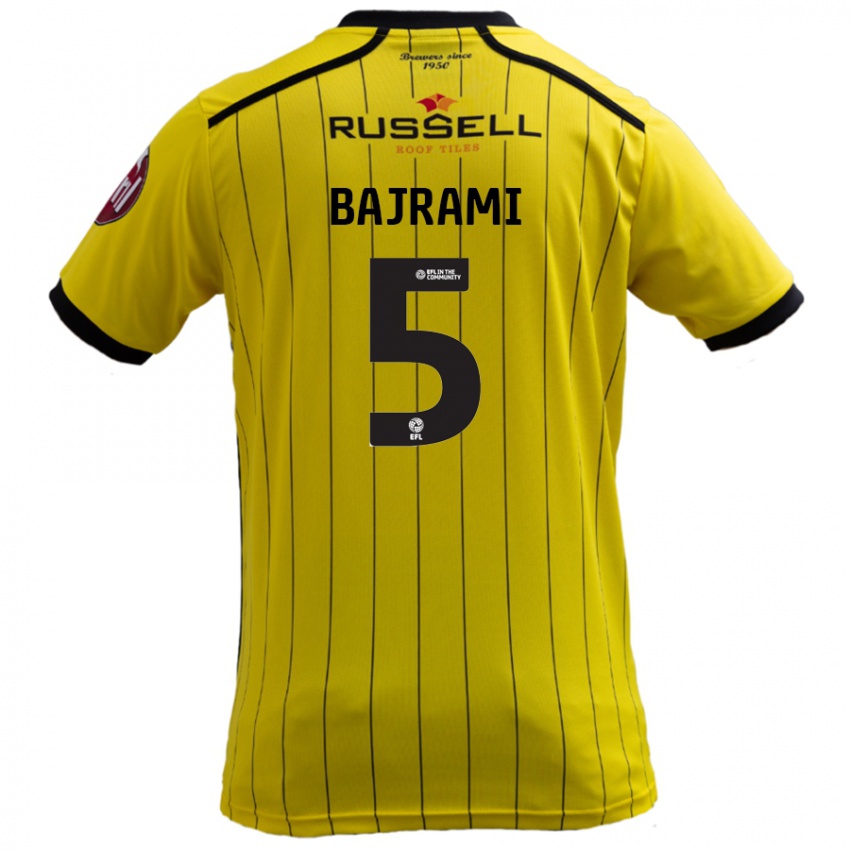 Kinderen Geraldo Bajrami #5 Geel Thuisshirt Thuistenue 2024/25 T-Shirt