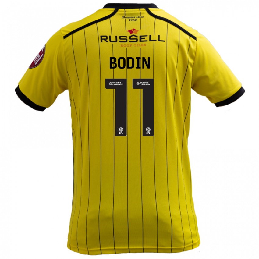 Kinderen Billy Bodin #11 Geel Thuisshirt Thuistenue 2024/25 T-Shirt