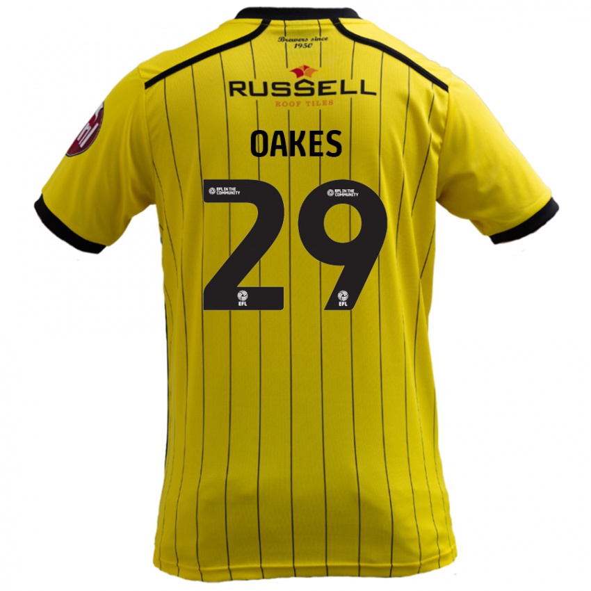 Kinderen Toby Oakes #29 Geel Thuisshirt Thuistenue 2024/25 T-Shirt