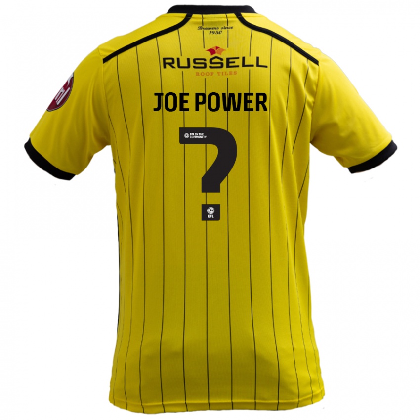 Kinderen John Joe Power #0 Geel Thuisshirt Thuistenue 2024/25 T-Shirt