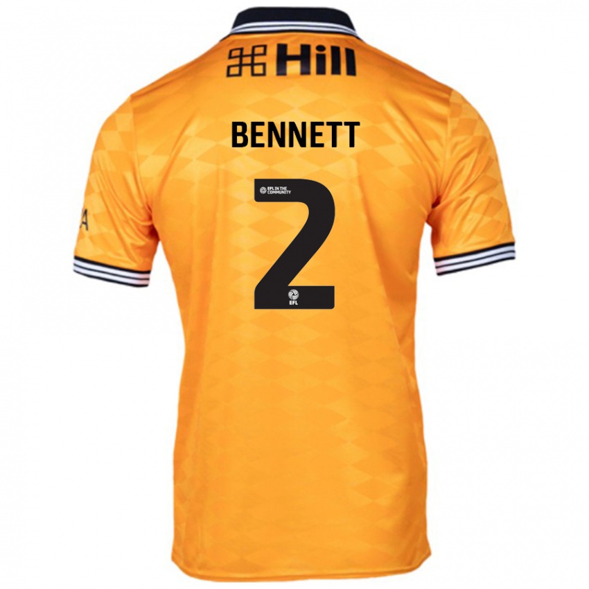 Kinderen Liam Bennett #2 Oranje Thuisshirt Thuistenue 2024/25 T-Shirt