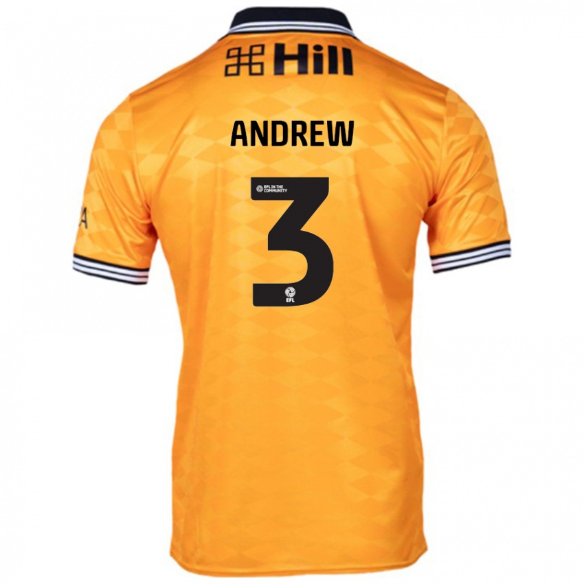 Kinderen Danny Andrew #3 Oranje Thuisshirt Thuistenue 2024/25 T-Shirt