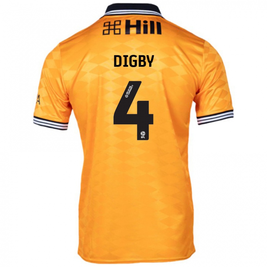 Kinderen Paul Digby #4 Oranje Thuisshirt Thuistenue 2024/25 T-Shirt