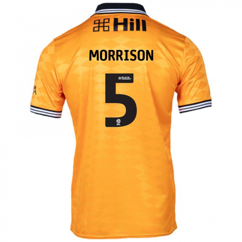 Kinderen Michael Morrison #5 Oranje Thuisshirt Thuistenue 2024/25 T-Shirt