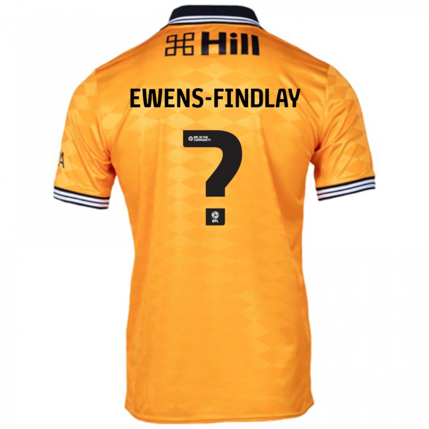 Kinderen Ty Ewens-Findlay #0 Oranje Thuisshirt Thuistenue 2024/25 T-Shirt