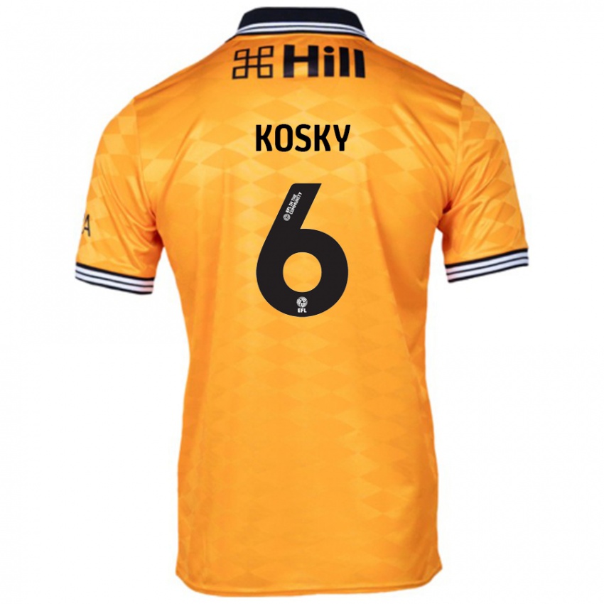 Kinderen Rachel Kosky #6 Oranje Thuisshirt Thuistenue 2024/25 T-Shirt