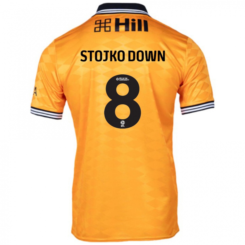 Kinderen Alysha Stojko-Down #8 Oranje Thuisshirt Thuistenue 2024/25 T-Shirt