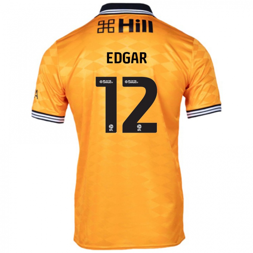 Kinderen Sammy Edgar #12 Oranje Thuisshirt Thuistenue 2024/25 T-Shirt