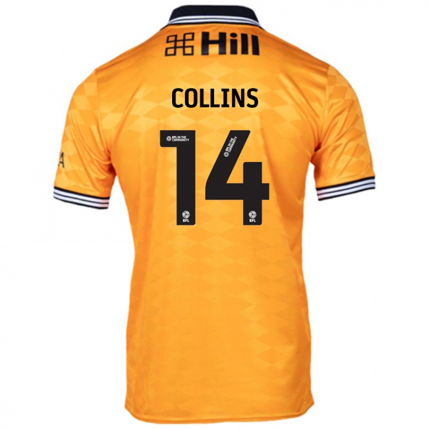 Kinderen Natasha Collins #14 Oranje Thuisshirt Thuistenue 2024/25 T-Shirt